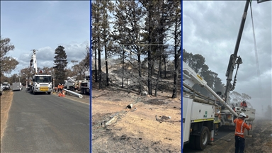 Avustralya'da iki ayrı eyalette çıkan orman yangınlarında 1 itfaiyeci öldü, 39 ev küle döndü