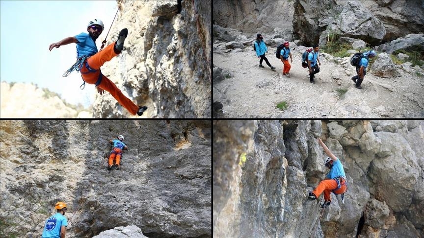Kanyona Kapikayayê ya di nav tehtên asê da zivistanê jî hezkiriyên hilkişînê diezimîne