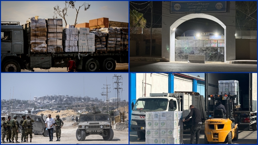 İsrail, Batı Şeria ile Ürdün arasındaki sınır kapısını Gazze\'ye yardım geçişi için yeniden açıyor