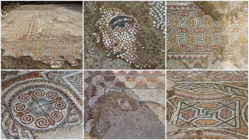 Hadrianopolis Antik Kenti'nde zemini mozaiklerle süslenmiş kabul salonu gün yüzüne çıkarıldı