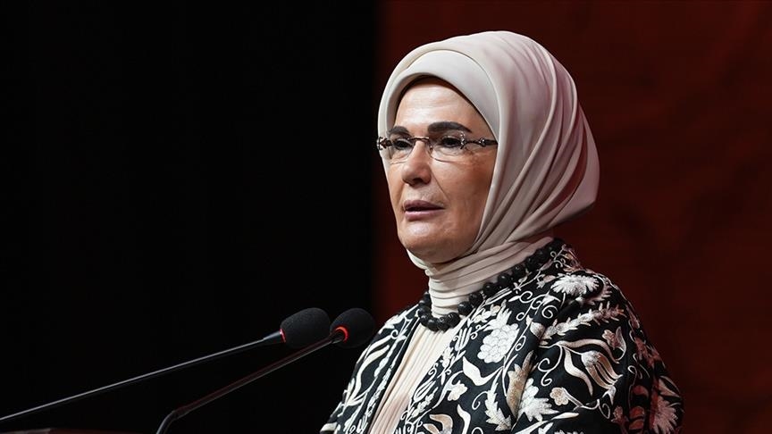 أمينة أردوغان: ألم المهجرين في فلسطين يعمق بحث العالم عن العدالة