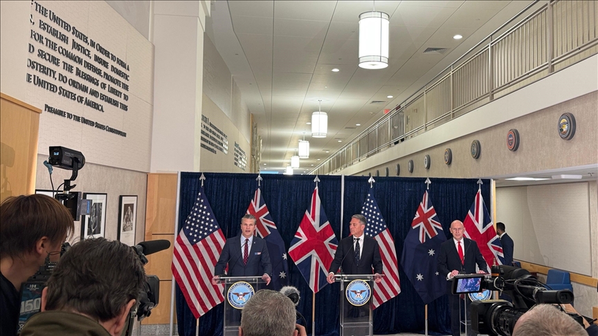 US, Australia, UK defense chiefs meet in Washington to discuss partnership