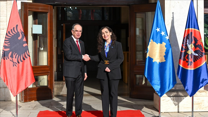 Presidentja Osmani priti në takim presidentin e Shqipërisë  Bajram Begaj