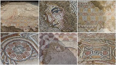 Hadrianopolis Antik Kenti'nde zemini mozaiklerle süslenmiş kabul salonu gün yüzüne çıkarıldı