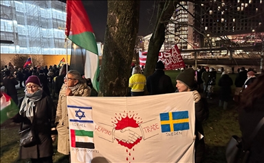 السويد.. احتجاجات ضد إسرائيل والولايات المتحدة أثناء مأدبة نوبل