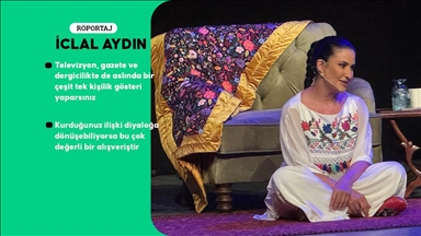 İclal Aydın tek kişilik gösterisi "Ama Değil, Rağmen"i AA'ya anlattı