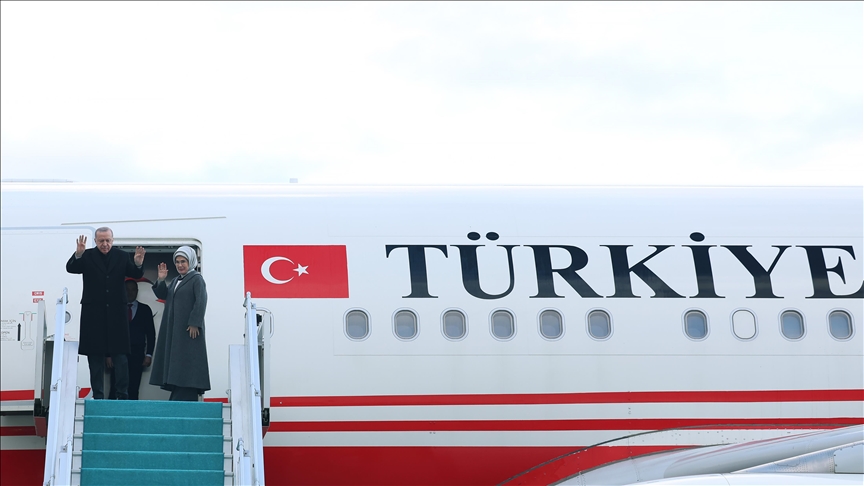 Turkish president departs for Turkmenistan to attend Int’l Peace and Trust Forum