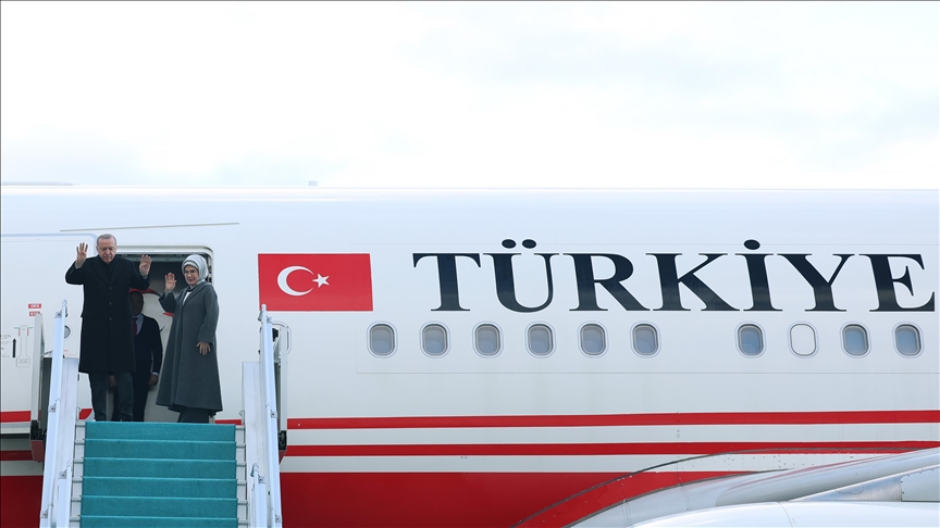 الرئيس أردوغان يتوجه إلى تركمانستان 