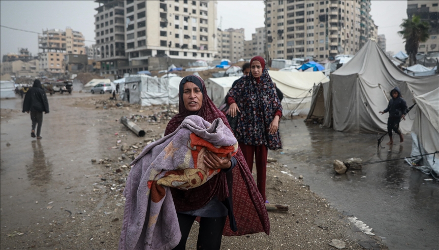 В секторе Газа после проливных дождей рухнули три здания