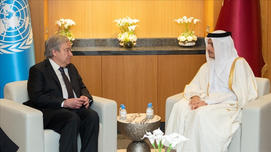 Katarski premijer i generalni sekretar UN-a razgovarali o situaciji u Gazi