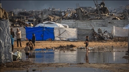 Сотни палаток в Газе оказались под водой  из-за сильных дождей