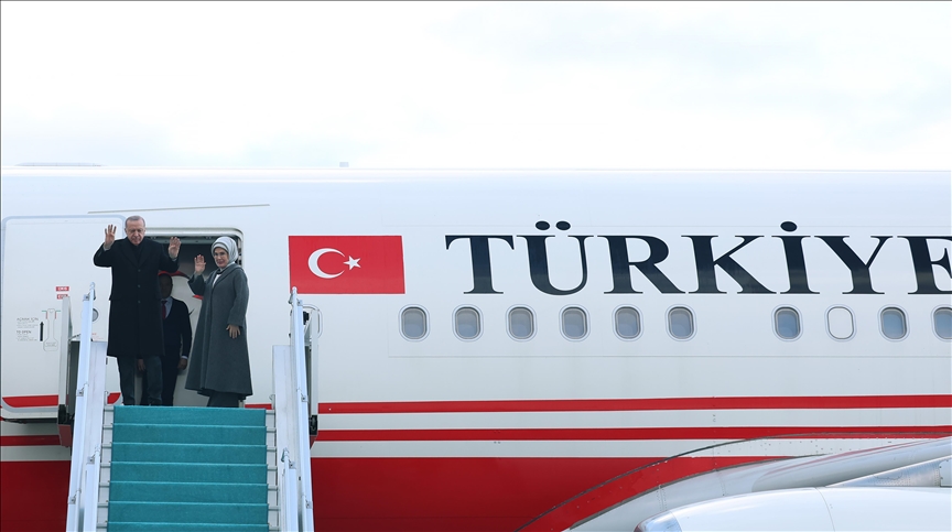 أردوغان يختتم زيارته إلى تركمانستان