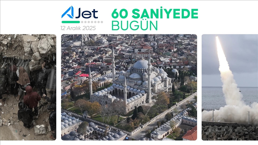 60 saniyede bugün (12 Aralık 2025)