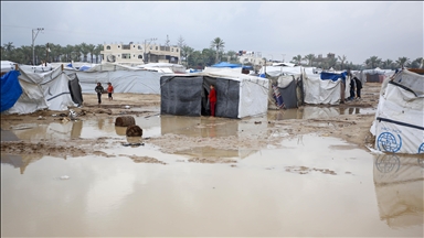 Storm Byron floods Gaza displacement sites, nearly 795,000 at risk: UN migration agency