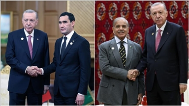 Turkish president Erdogan holds talks with world leaders in Ashgabat