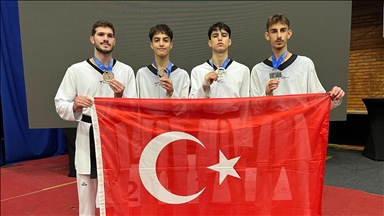 Milli tekvandocular, Ümitler Avrupa Şampiyonası'nda 4 madalya kazandı 
