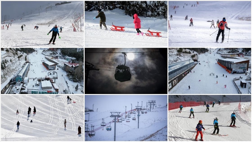 Palandöken ve Sarıkamış kayak merkezlerindeki bazı pistlerde kayak yapılmaya başlandı