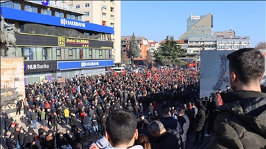 U Skoplju protest podrške bivšim vođama OVK-a kojima se sudi u Hagu