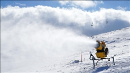 Erciyes Kayak Merkezi, suni karlama ile yeni sezona hazırlanıyor