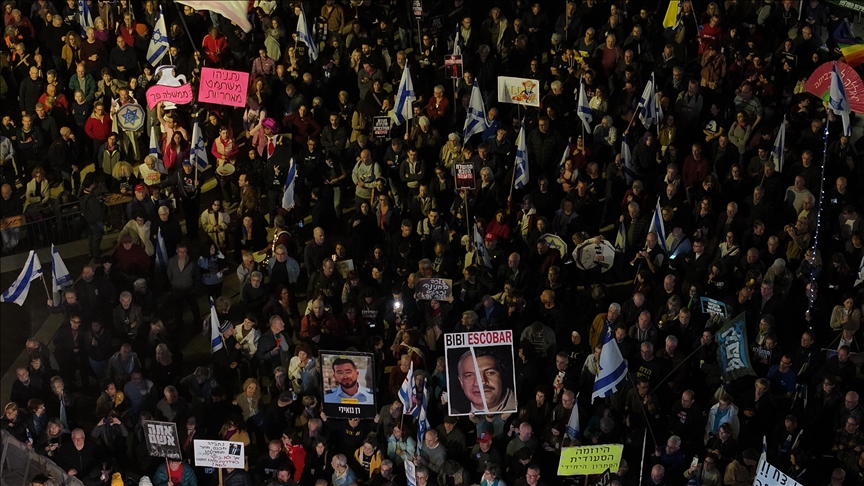 Qindra protestues kundër Netanyahut në Tel Aviv