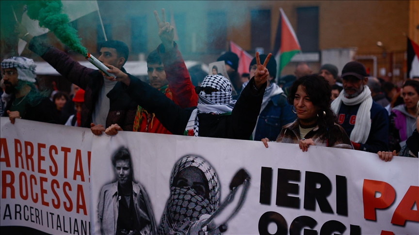 Protestuesit në Romë marshojnë kundër gjenocidit në Gaza, kërkojnë embargo ndaj Izraelit