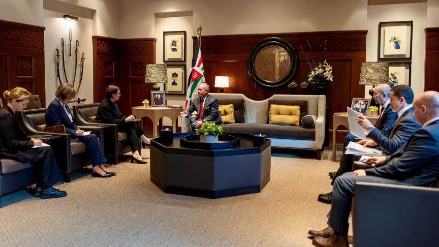 ملك الأردن يبحث مع وزيرة خارجية السويد تعزيز التعاون واتفاق غزة