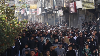 تشييع جثمان فتى فلسطيني قتله الجيش الإسرائيلي جنوبي الضفة