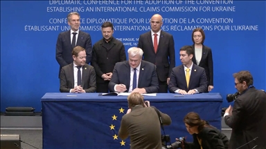 Ukrayna'nın savaş zararları için "Uluslararası Tazminat Komisyonu Sözleşmesi" Lahey'de imzalandı
