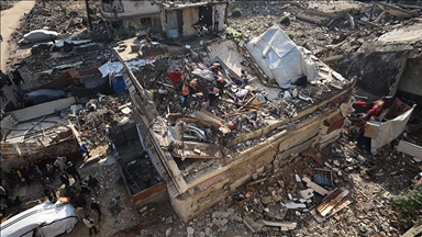 انهيار جزئي لمنزل شرقي غزة مع استمرار تأثير المنخفض الجوي