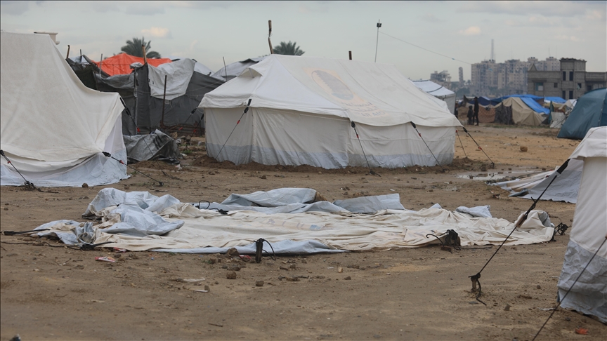 BM: Gazze'de son yağışlardan yaklaşık 55 bin aile etkilendi, barınaklar hasar gördü