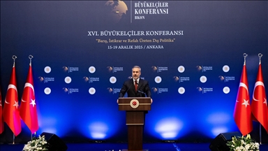 Bakan Fidan, 16. Büyükelçiler Konferansı genel değerlendirme toplantısında hitapta bulundu