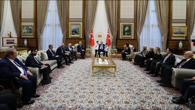 Президент Эрдоган принял лауреатов Президентской премии в области культуры и искусства