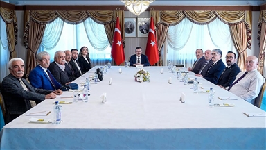 Cumhurbaşkanı Yardımcısı Yılmaz, Alevi-Bektaşi Kültür ve Cemevi Başkanı Ersin'i kabul etti