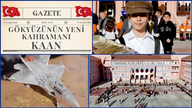 Tekirdağ'da ortaokul öğrencileri milli muharip uçak KAAN için klip hazırladı