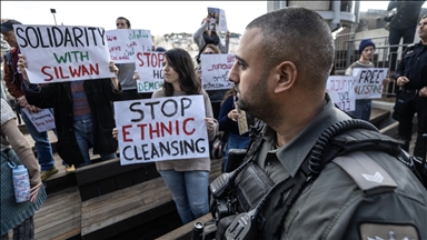 İsrail'in, Doğu Kudüs'ün Silvan beldesinde Filistinlileri zorla yerinden etmesi protesto edildi