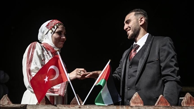 Li Xezeyê, 203 bûk û zava ji aliyê Komeleya Ribat a Tirkiyê ve hatibû organîzekirin zewicîn