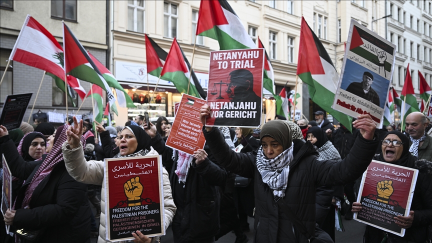 В Берлине состоялась демонстрация в поддержку Палестины