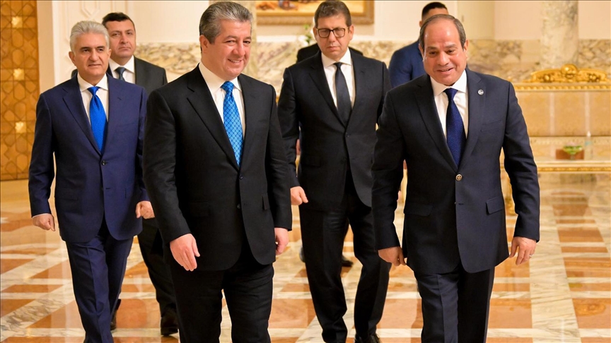 السيسي وبارزاني يبحثان التعاون الاقتصادي بين مصر وإقليم شمال العراق