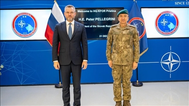 Komandanti i KFOR-it, Ulutash, priti në takim presidentin e Sllovakisë, Peter Pellegrini