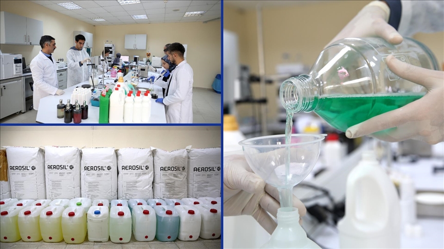 Üniversite laboratuvarında üretilen ürünlerle temizlik giderlerinden 1 milyon lira tasarruf hedefleniyor