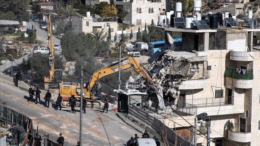 محافظة القدس: هدم إسرائيل عمارة بسلوان تهجير قسري لتفريغ المدينة