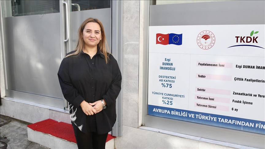 Kadın girişimci TKDK desteğiyle kurduğu atölyede istihdam sağlıyor