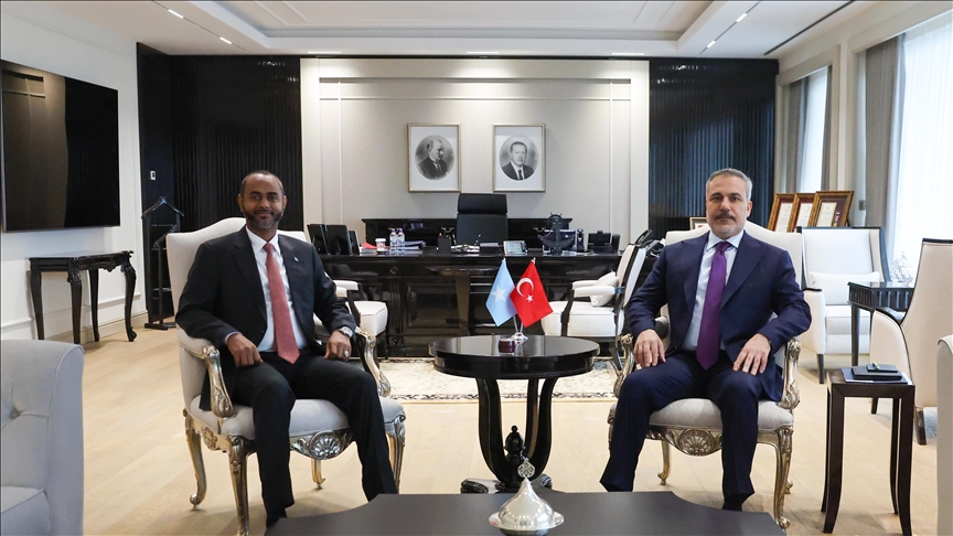 Turkish foreign minister meets Somali marine transport minister