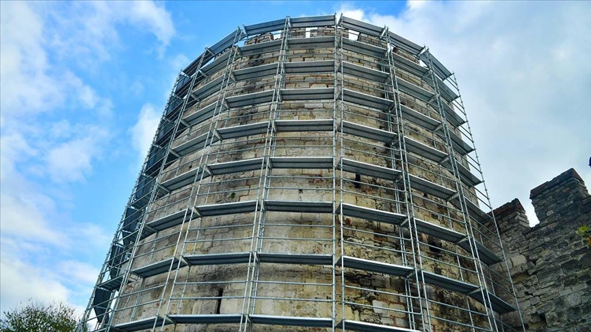 Yedikule Hisarı'ndaki Hazine Kulesi restore ediliyor