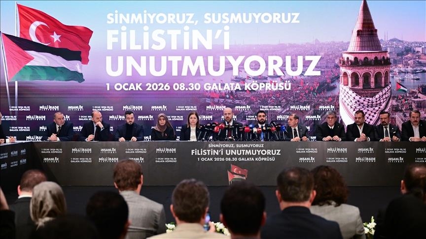 Ji bo çalakiya Filistînê ya ku wê di 1ê Çileya Paşîn da li Pireya Galatayê bê lidarxistin banga hevpar hat kirin