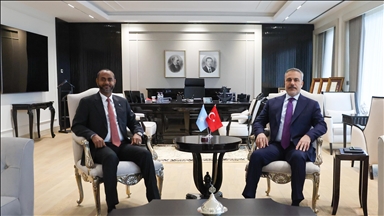 Turkish foreign minister meets Somali marine transport minister