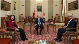 Serokê Meclisê Kurtulmuş heyeta DEM Partiyê qebûl kir