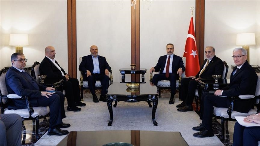Turkish foreign minister meets Hamas delegation in Ankara on situation in Gaza, peace plan