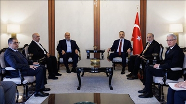 Turkish foreign minister meets Hamas delegation in Ankara on situation in Gaza, peace plan