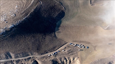 Libyan military delegation examining wreckage of crashed jet in Ankara